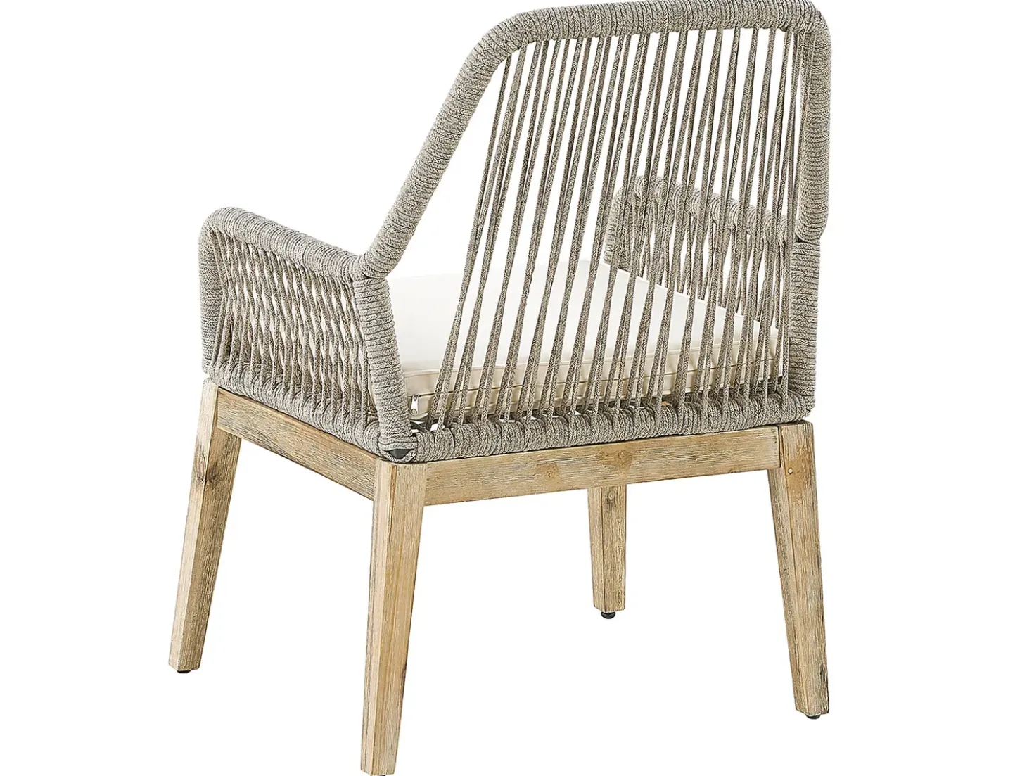 Set da pranzo da giardino 6 posti OLBIA con cuscini Beige