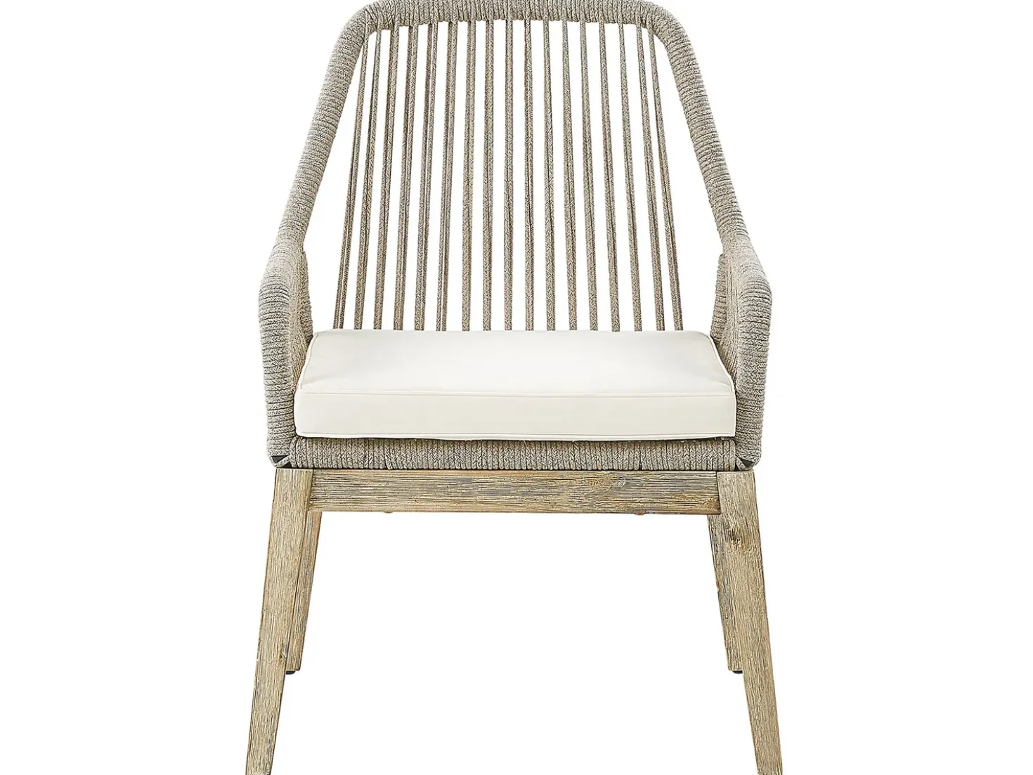 Set da pranzo da giardino 6 posti OLBIA con cuscini Beige
