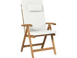 Set da pranzo da giardino 6 posti JAVA PREMIUM Legno d'acacia Bianco sporco