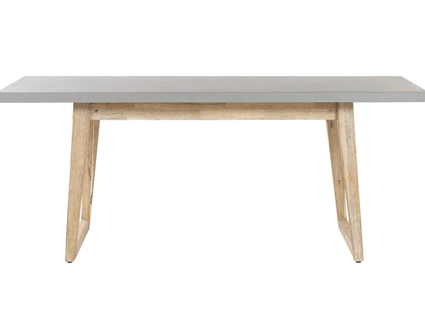 Set da pranzo da giardino con panche 6 posti ORIA Cemento Grigio