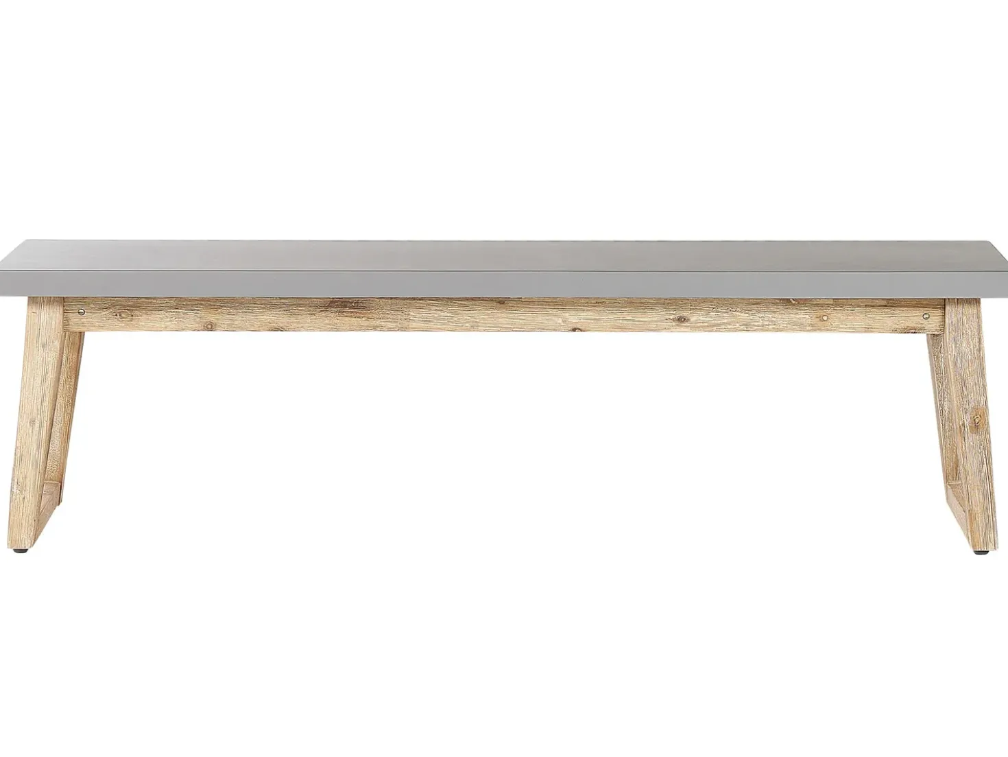 Set da pranzo da giardino con panche 6 posti ORIA Cemento Grigio