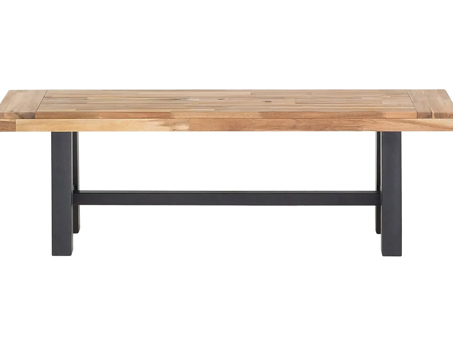 Set da pranzo da giardino 6 posti SCANIA Legno d'acacia Nero