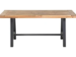 Set da pranzo da giardino 6 posti SCANIA Legno d'acacia Nero