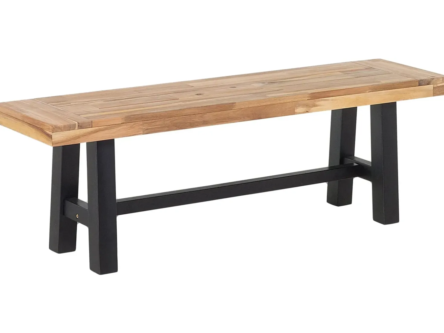 Set da pranzo da giardino 6 posti SCANIA Legno d'acacia Nero