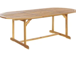 Set da pranzo da giardino 8 posti MAUI II con cuscini Legno d'acacia Blu