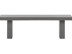 Set da pranzo da giardino con panche e sgabelli 6 posti TARANTO Cemento Grigio