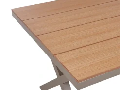 Set da pranzo da giardino 4 posti TIANO Metallo Grigio
