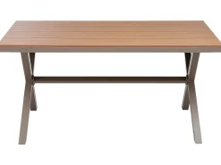 Set da pranzo da giardino 4 posti TIANO Metallo Grigio