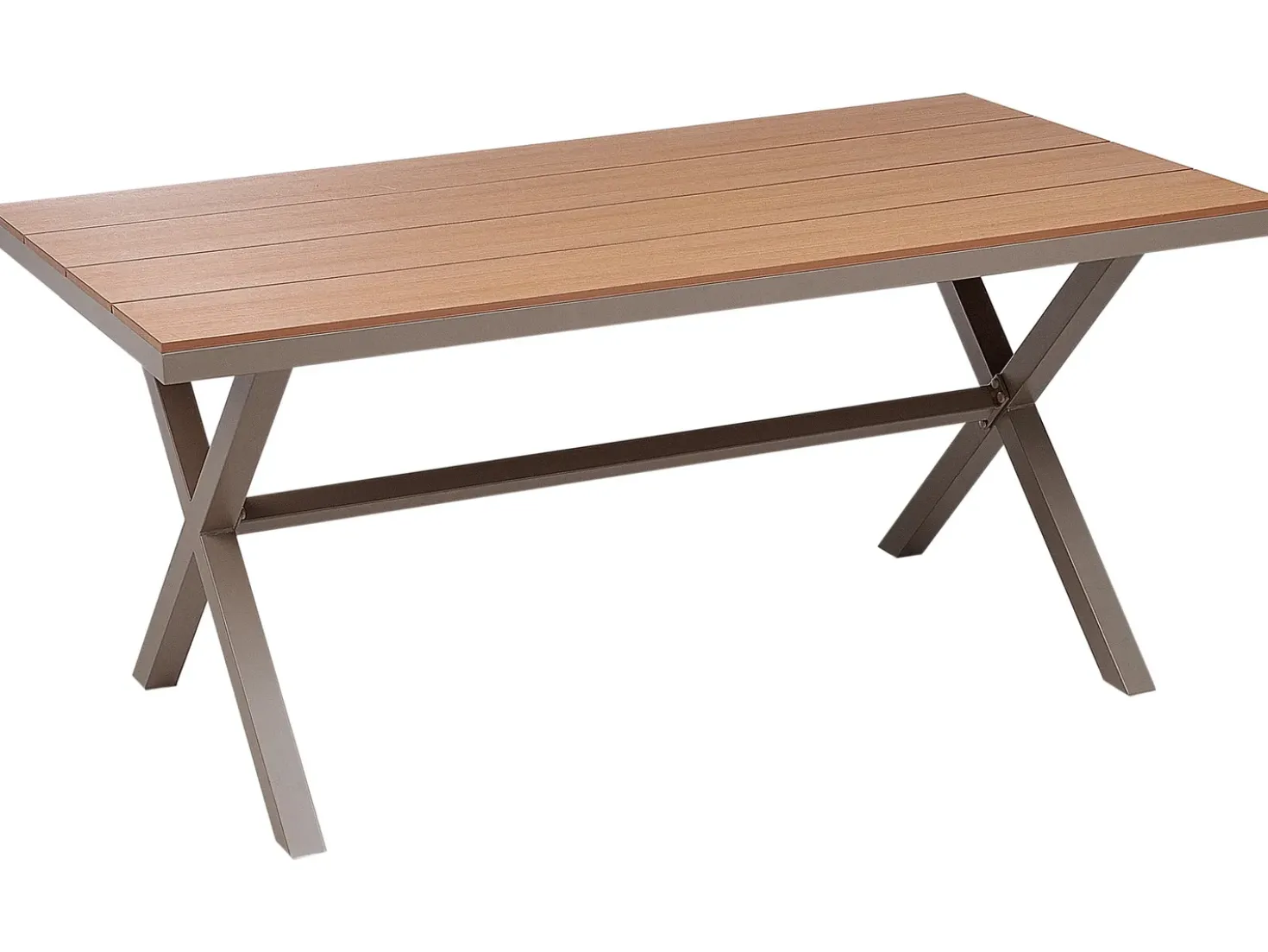 Set da pranzo da giardino 4 posti TIANO Metallo Grigio