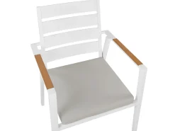 Set da pranzo da giardino 8 posti VALCANETTO/TAVIANO con cuscini Metallo Grigio