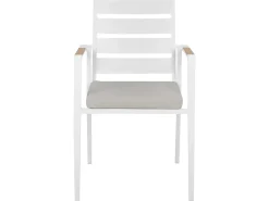 Set da pranzo da giardino 8 posti VALCANETTO/TAVIANO con cuscini Metallo Grigio