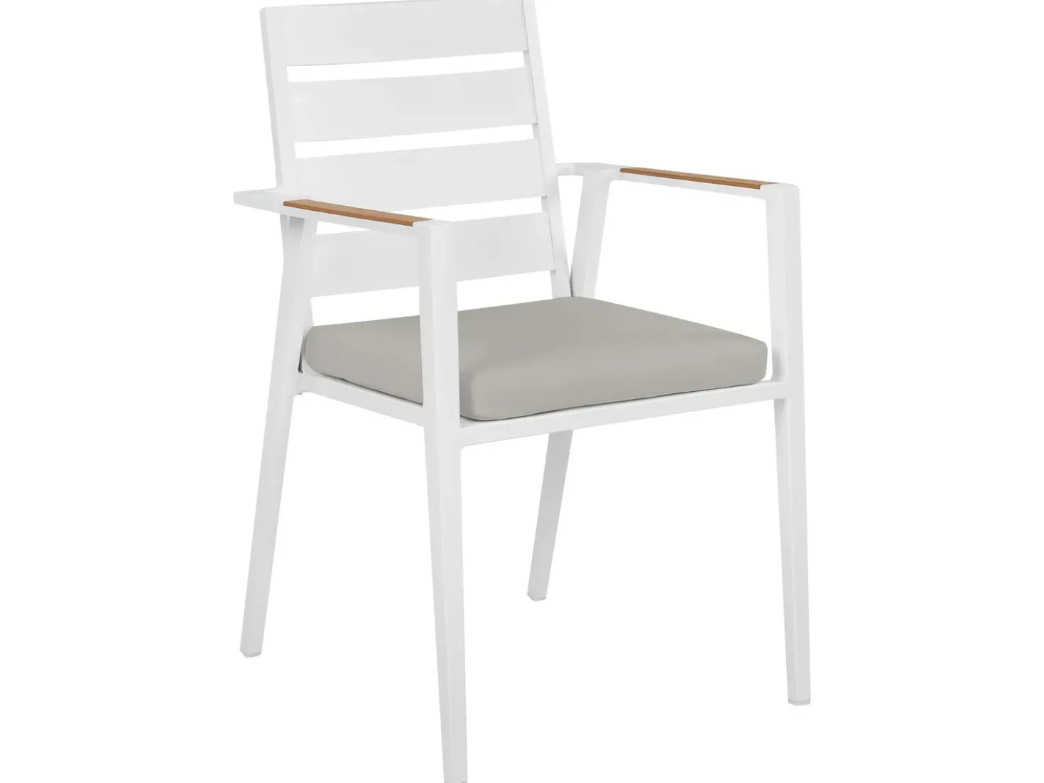 Set da pranzo da giardino 8 posti VALCANETTO/TAVIANO con cuscini Metallo Grigio