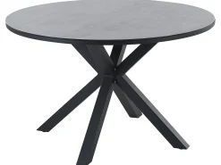 Set da pranzo da giardino 4 posti MALETTO/GROSSETO Metallo Effetto marmo Grigio