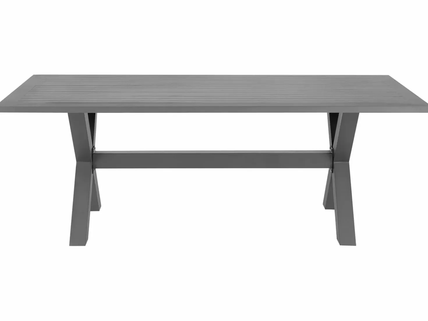 Set da pranzo da giardino 6 posti CASCAIS con cuscini Rattan sintetico (PE) Grigio