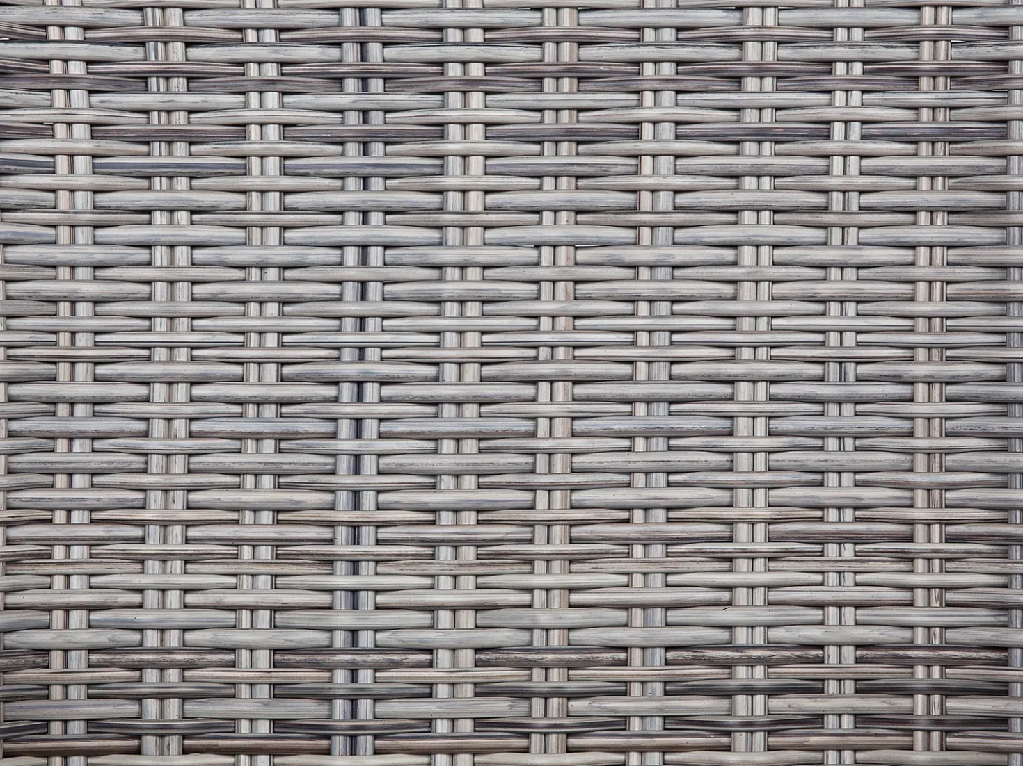 Set da pranzo da giardino 6 posti CASCAIS con cuscini Rattan sintetico (PE) Grigio
