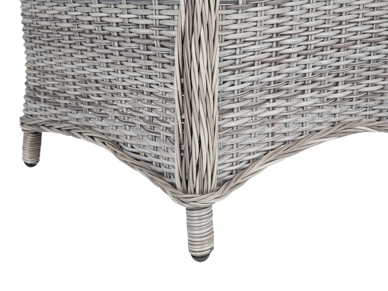 Set da pranzo da giardino 6 posti CASCAIS con cuscini Rattan sintetico (PE) Grigio