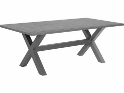 Set da pranzo da giardino 6 posti CASCAIS con cuscini Rattan sintetico (PE) Grigio