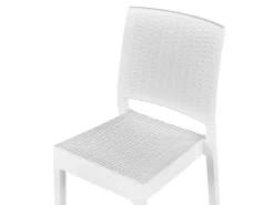 Set da pranzo da giardino 4 posti FOSSANO Bianco