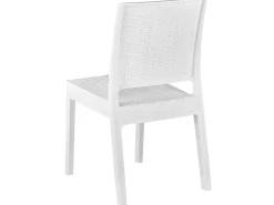 Set da pranzo da giardino 4 posti FOSSANO Bianco