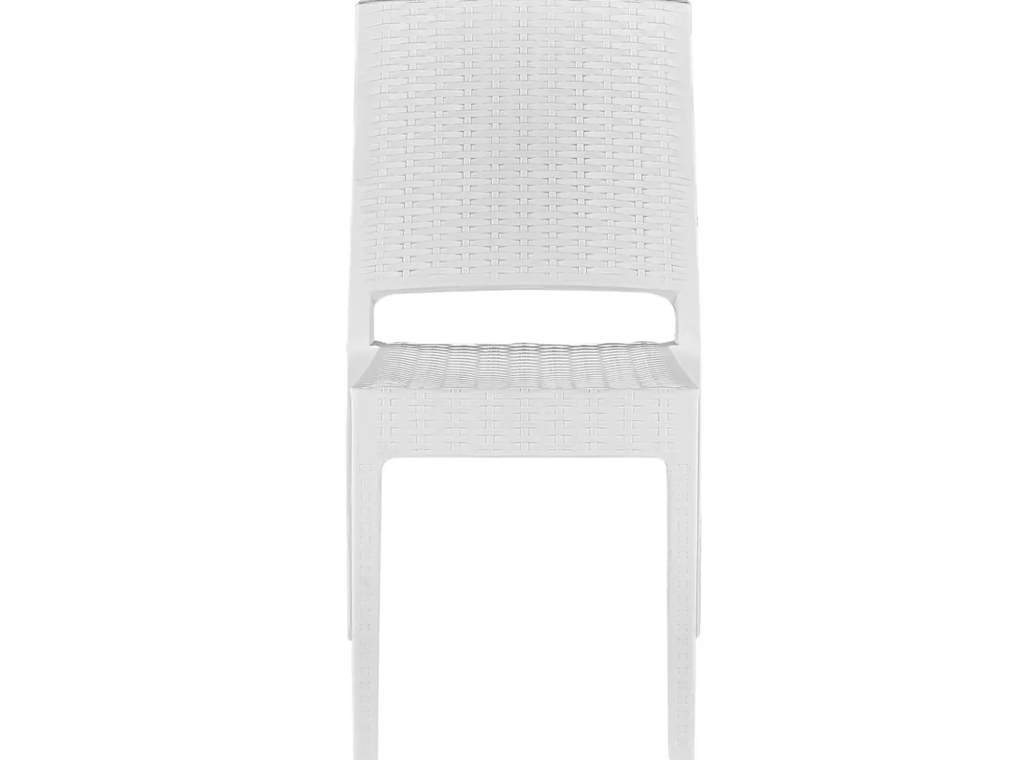 Set da pranzo da giardino 4 posti FOSSANO Bianco