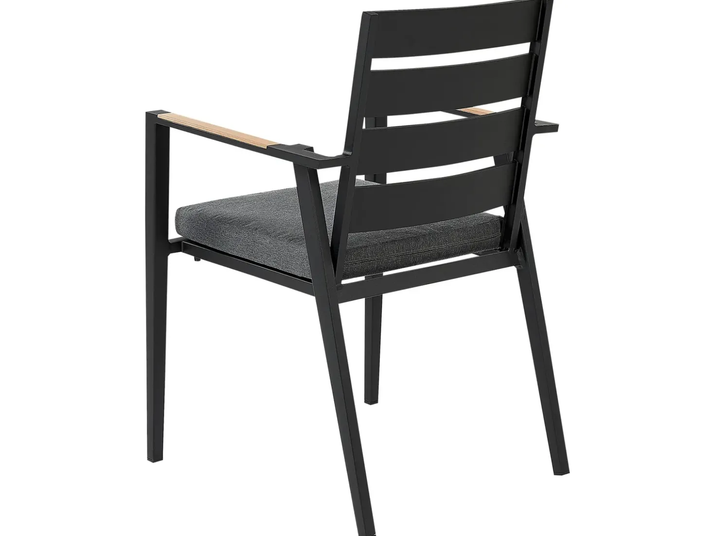 Set da pranzo da giardino 6 posti VALCANETTO/TAVIANO Metallo Nero
