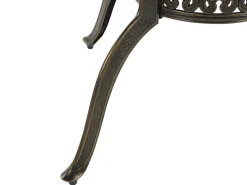 Set da pranzo da giardino 4 posti SAPRI con cuscini Metallo Marrone scuro