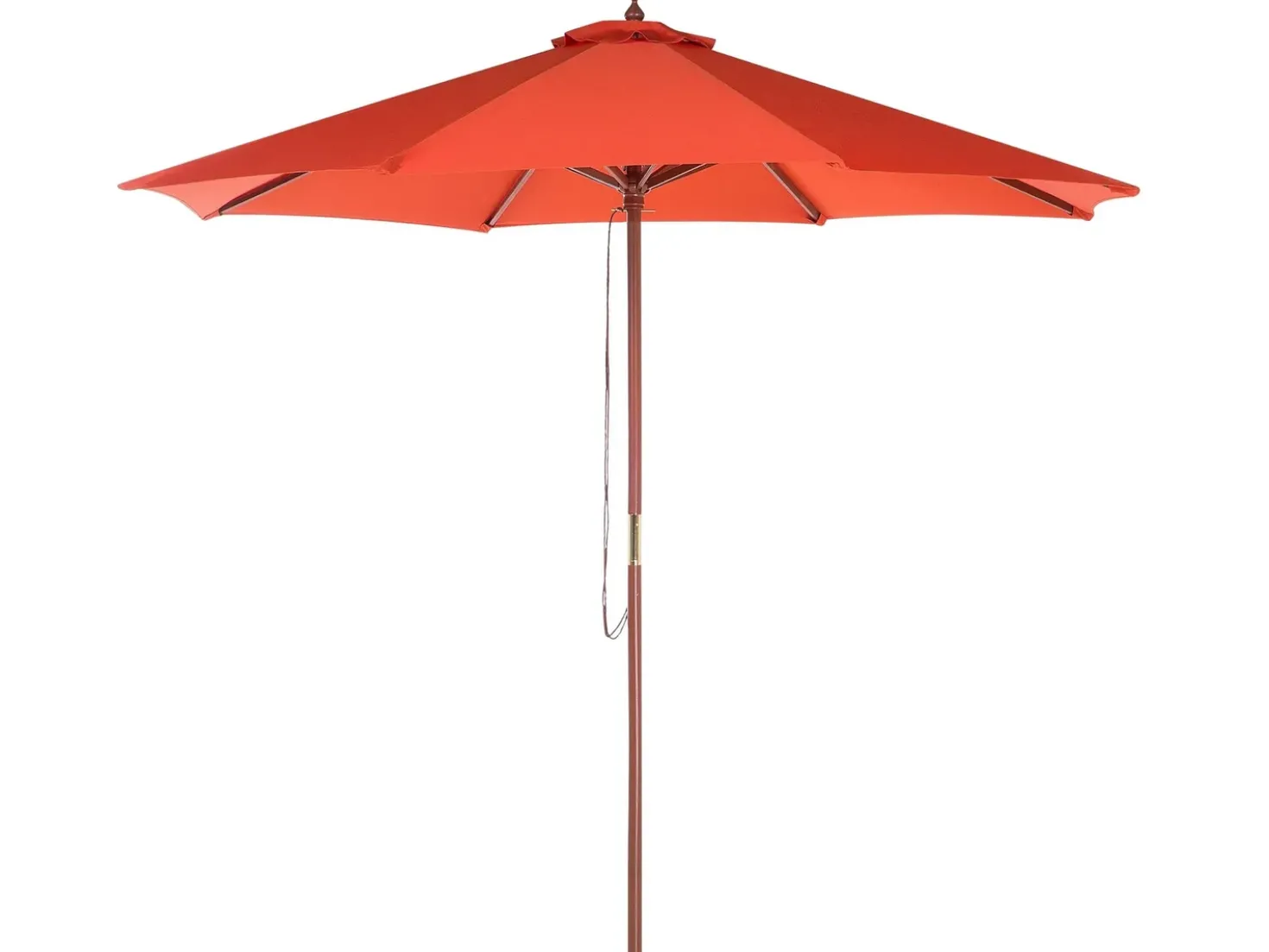 Set da pranzo da giardino 8 posti MAUI II con Ombrellone Legno d'acacia Rosso scuro