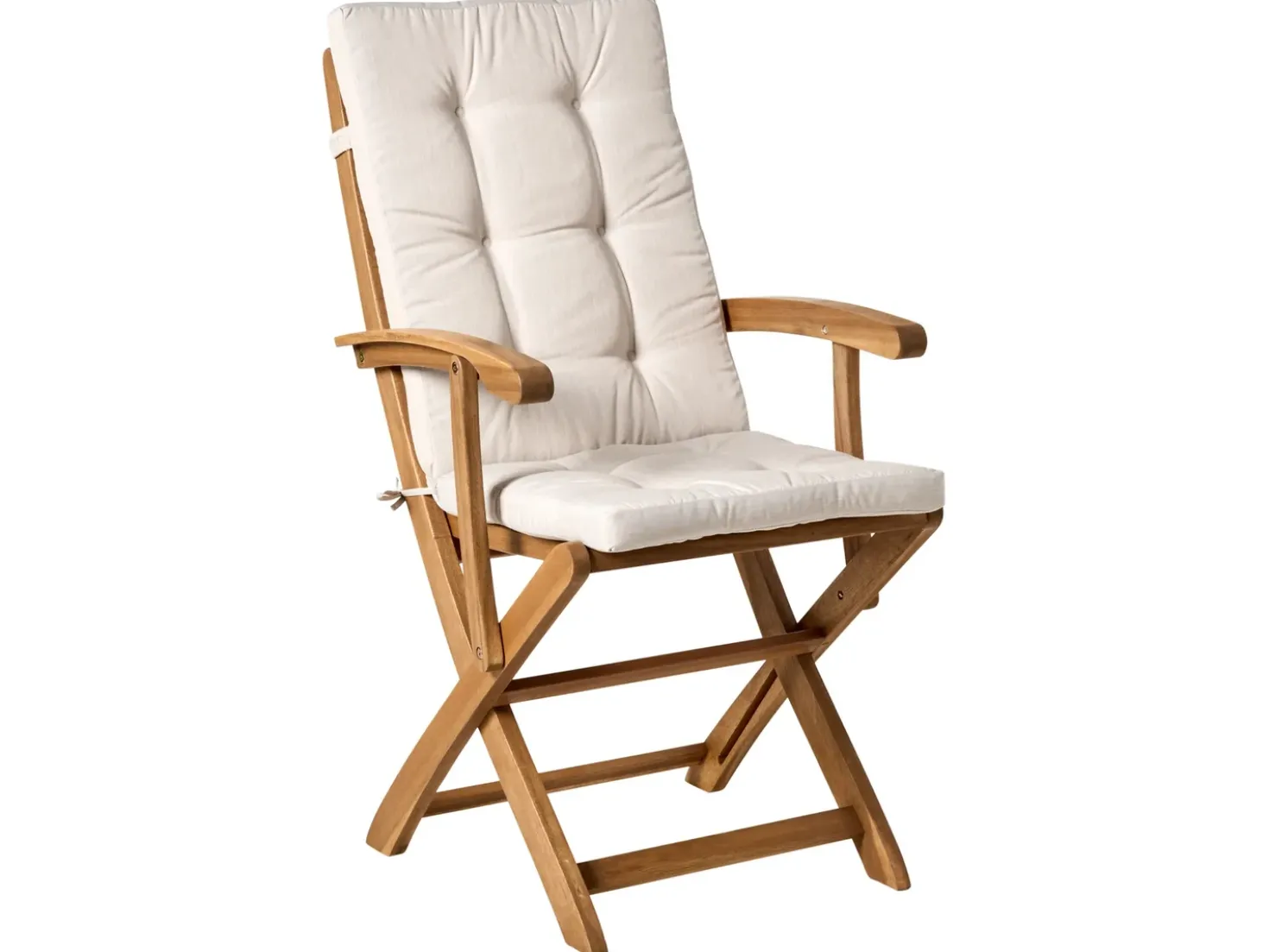Set da pranzo da giardino 8 posti MAUI PREMIUM Legno d'acacia Beige chiaro