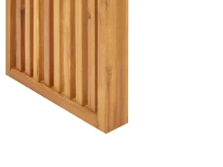 Set da pranzo da giardino con panche e sgabelli 6 posti BELLANO Legno d'acacia Marrone