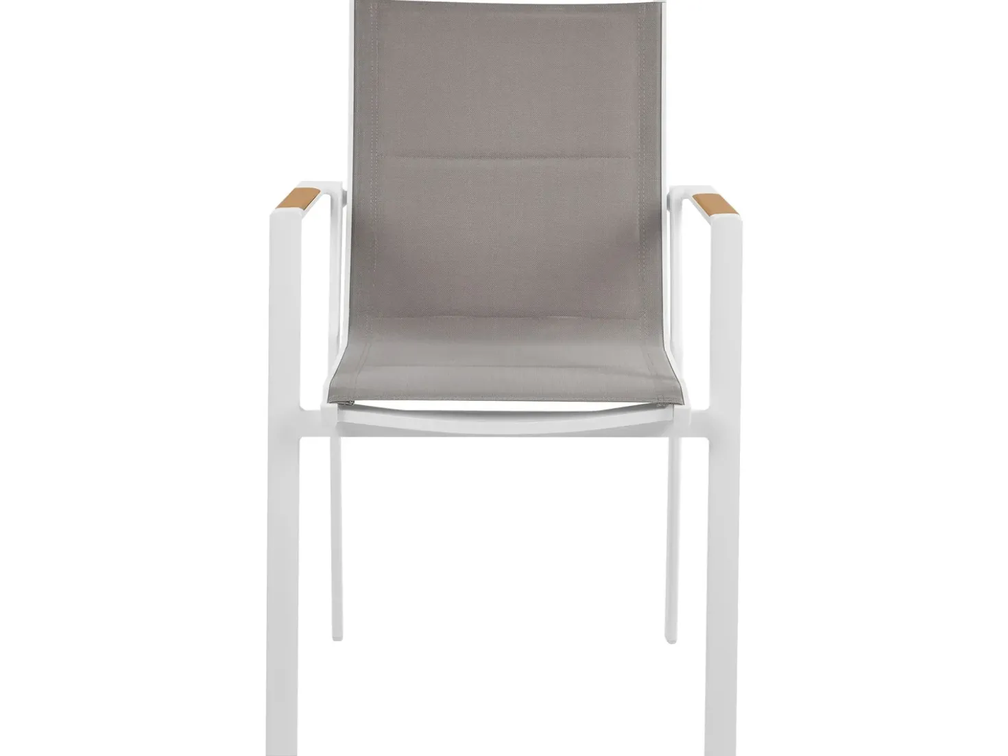 Set da pranzo da giardino 4 posti MALETTO/BUSSETO Metallo Bianco