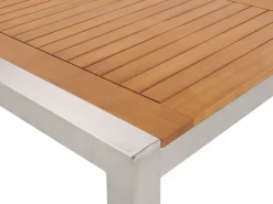 Set da pranzo da giardino 8 posti GROSSETO Legno d'eucalipto Marrone/Beige