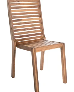 Set da pranzo da giardino 4 posti OMBRIANO Legno di acacia certificato Marrone chiaro