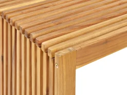 Set da pranzo da giardino con panche 4 posti BELLANO Legno d'acacia Marrone