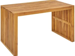 Set da pranzo da giardino con panche 4 posti BELLANO Legno d'acacia Marrone