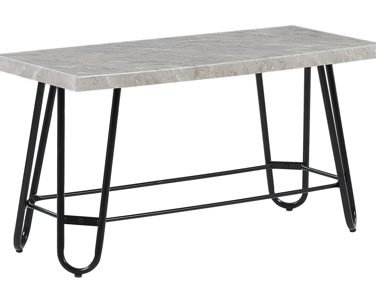 Set da pranzo KEMPTON Grigio chiaro 4 posti