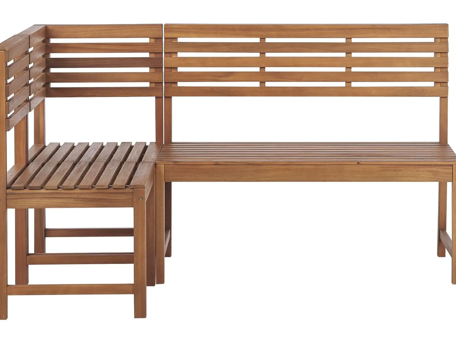 Set da pranzo per balcone 4 posti TREIA Legno d'acacia Marrone