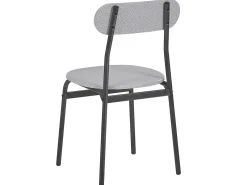 Set da pranzo VELDEN Grigio chiaro 4 posti