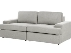 Set da salotto 5 posti ALLA Tessuto Grigio chiaro