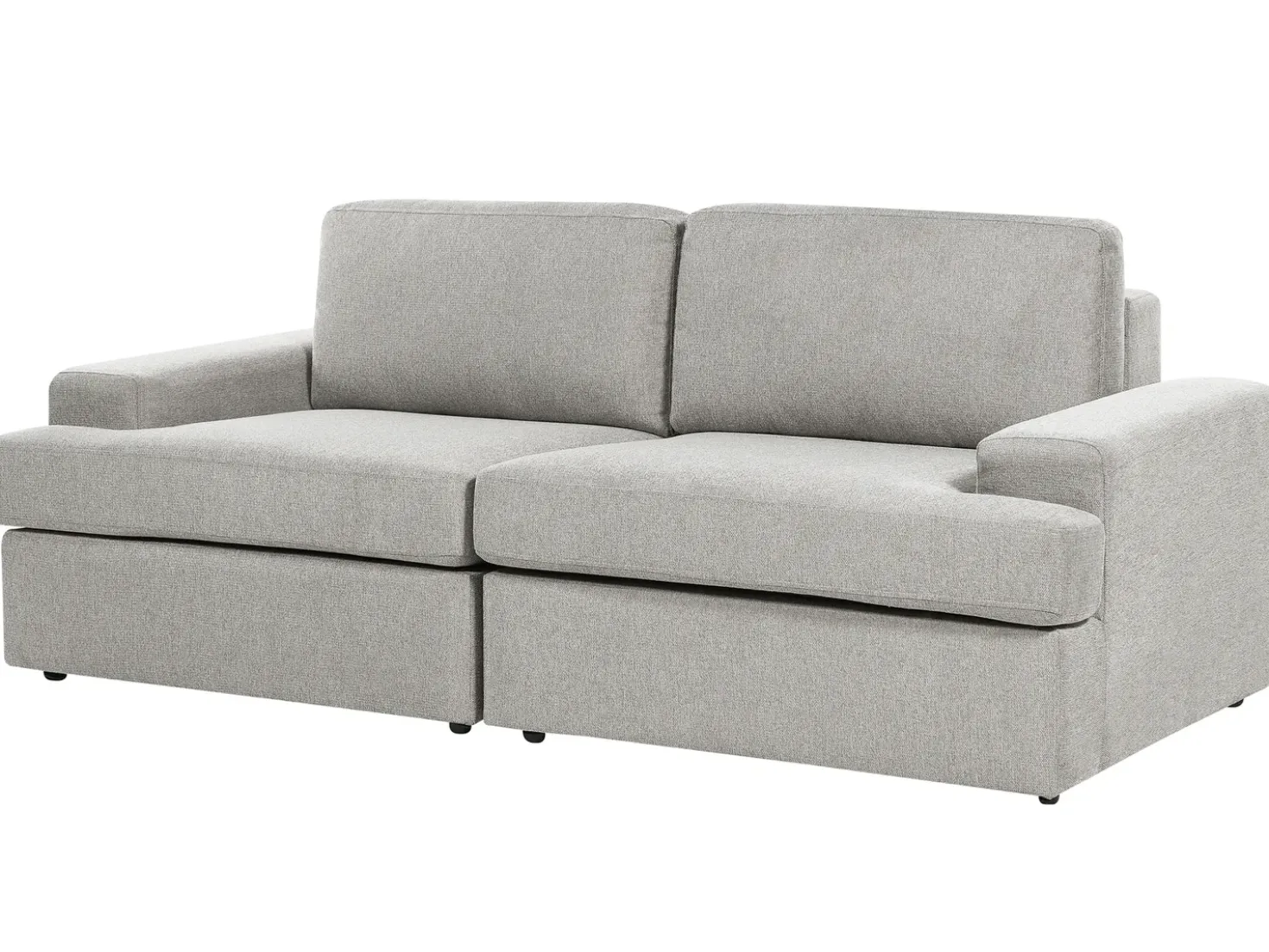 Set da salotto 5 posti ALLA Tessuto Grigio chiaro