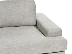 Set da salotto 5 posti ALLA Tessuto Grigio chiaro