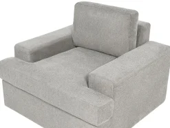Set da salotto 5 posti ALLA Tessuto Grigio chiaro