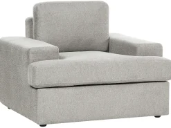 Set da salotto 5 posti ALLA Tessuto Grigio chiaro