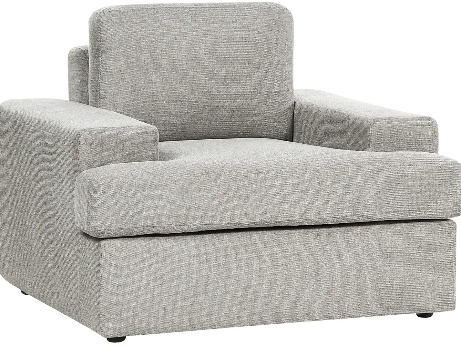 Set da salotto 5 posti ALLA Tessuto Grigio chiaro