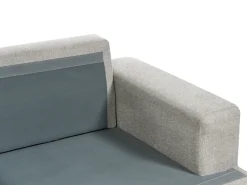 Set da salotto 5 posti ALLA Tessuto Grigio chiaro