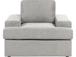 Set da salotto 5 posti ALLA Tessuto Grigio chiaro