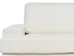 Set da salotto 5 posti ALLA Bouclé Bianco sporco