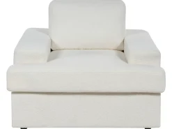 Set da salotto 5 posti ALLA Bouclé Bianco sporco