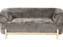 Set da salotto 5 posti ALNOR Ciniglia Marrone
