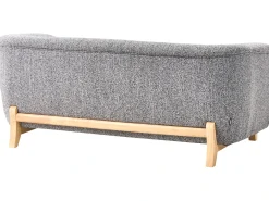 Set da salotto 5 posti ALNOR Tessuto Grigio scuro