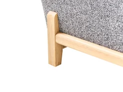 Set da salotto 5 posti ALNOR Tessuto Grigio scuro